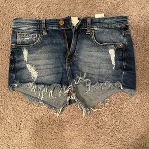 Denim shorts